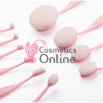 Pensule de Make-up 10 bucati Amelie ovale Pink Profesionale